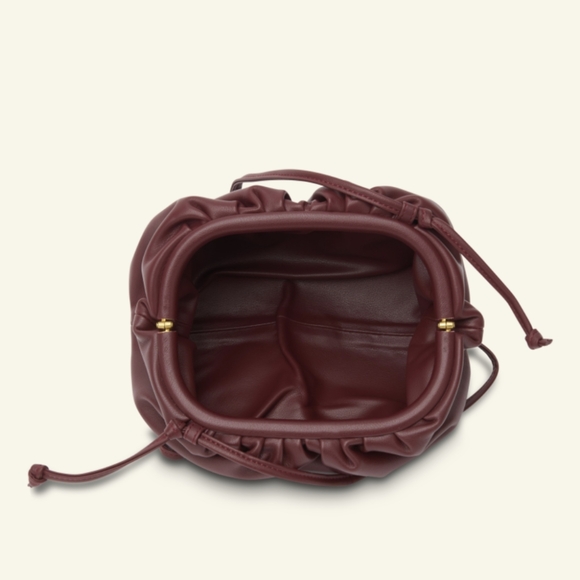 Lily & Bean burgundy leather clutch - Picture 2 of 7